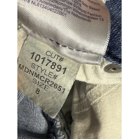 NYDJ Marilyn Crop Cuffed Stretch Blue Jeans Size 8 Southwest Pockets Slimming - Picture 11 of 11